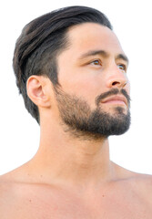 Obraz premium A portrait on white background