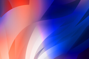 Abstract background with colorful gradient. Vibrant graphic wallpaper with stripes design. Fluid 2D illustration of modern movement.