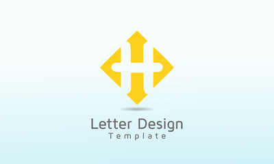 Obraz premium Initial Letter H vector logo design, logo template vector icon illustration design