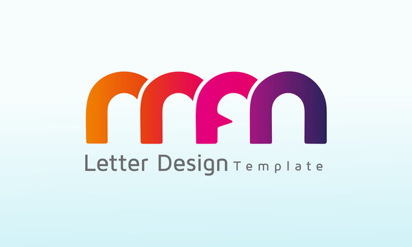 Initial Letter MFM vector logo design, logo template vector icon illustration design