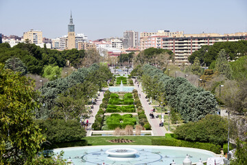Obraz premium Views of the Jose Antonio Labordeta park in Zaragoza Spain