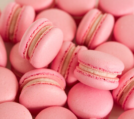 Obraz premium pastries macarons. Dessert. French cuisine. Selective focus.