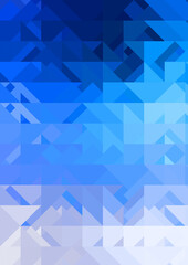 Intersecting shapes design on white background. Abstract minimalistic wallpaper. Colorful geometric template.