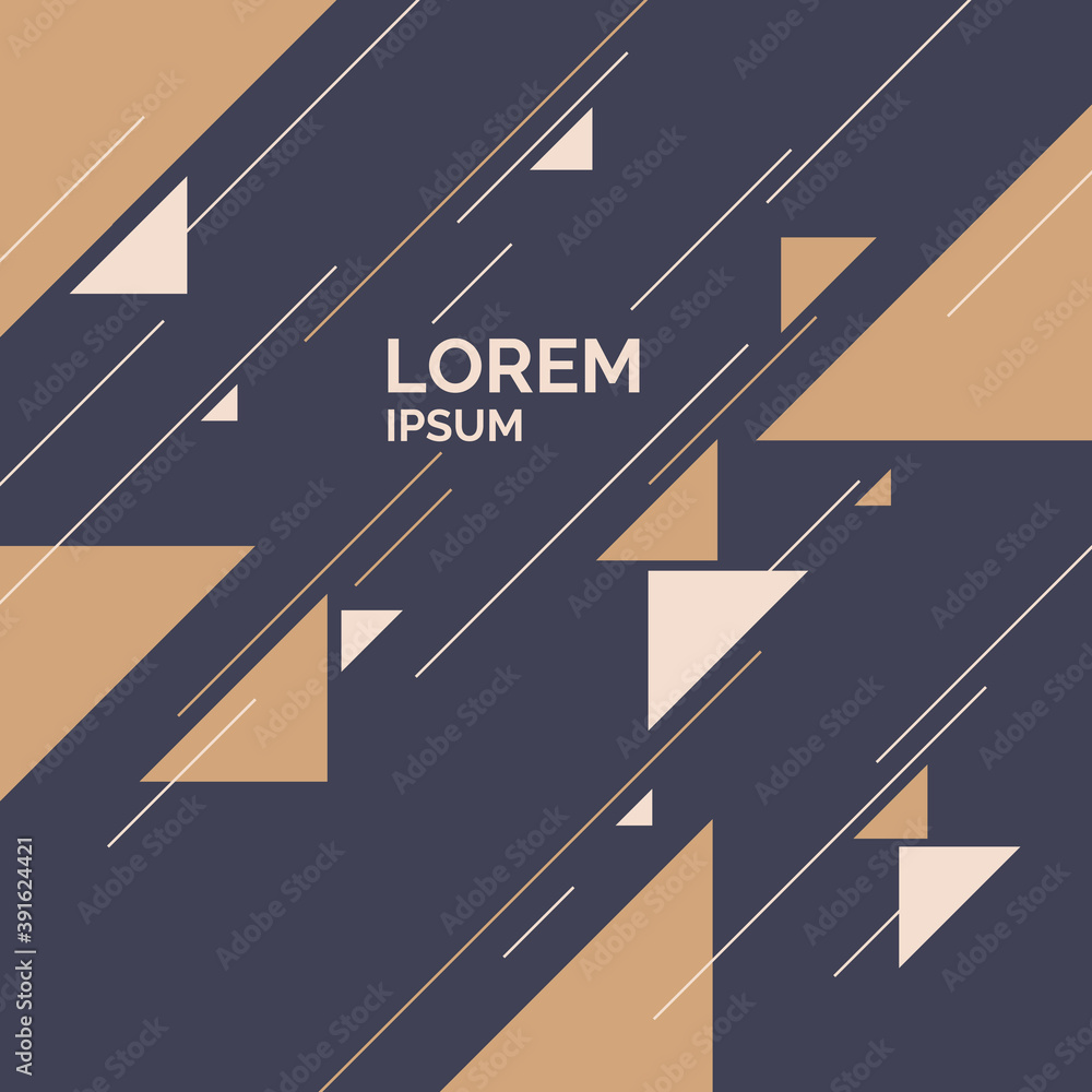 Poster abstract background with dynamic shapes. vector template