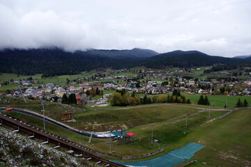 vue sur le village d'Autrans, Autrans-Méaudre en Vercors