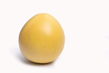 The organic pummelo graipefruit isolated on white background.