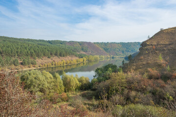 Fototapeta na wymiar Podilsky Tovtry National Natural Park, Dniester River