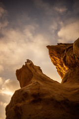 sunset in the mountains