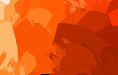 Creative abstract painting with wild brushstrokes. Background with artistic brush strokes. Colorful and vibrant illustration. Painted art.