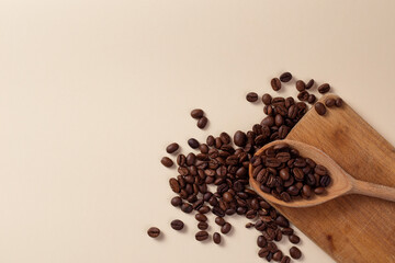 Coffee beans on the table