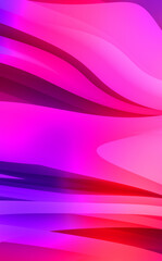 Abstract background with colorful gradient. Vibrant graphic wallpaper with stripes design. Fluid 2D illustration of modern movement.