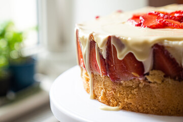 Cake with White Cream