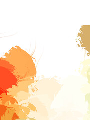 Brushed Painted Abstract Background. Wild chaotic brushstrokes. Strokes of paint. 2D Illustration. Brush stroked painting.