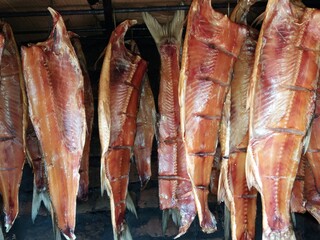dried fish on the market