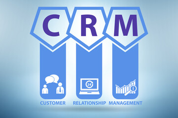 Customer Relationship Management concept illustration