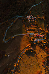 Morning in the mountain village