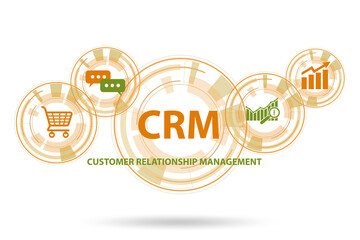 Customer Relationship Management concept illustration