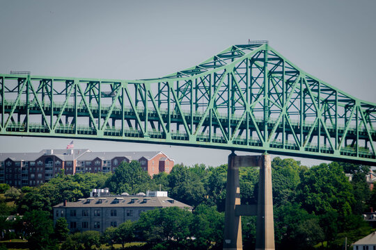 The Tobin Bridge, crossing from Charlestown to Chelsea in the Boston area