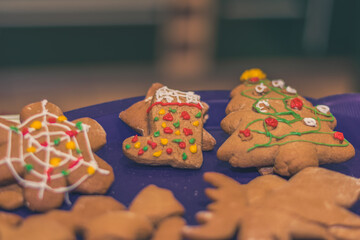 christmas gingerbread biscuit background