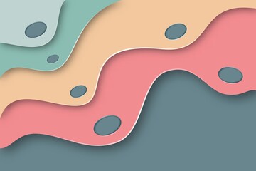 abstract background with wavy geometric shapes