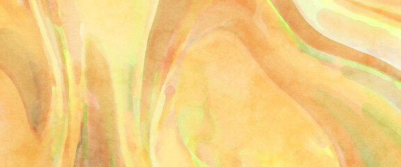 Watercolor abstract painting with pastel colors. Soft color painted illustration of calming composition for poster, wall art, banner, card, book cover or packaging. Modern brush strokes painting.