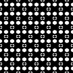 Seamless pattern. Polygons motif. Ethnic image. Geometrical backdrop. Hexagons, trapeziums ornament. Abstract background. Geometric figures wallpaper. Digital paper, textile print, web design. Vector