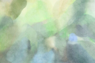 Soft watercolor wallpaper. Artistic painting with softly brushed colors. Pastel colors dabbed background. Painted abstract wall art.