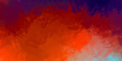 Wall art. Unique and creative illustration. Brush stroked painting. Abstract background of colorful brush strokes. Brushed vibrant wallpaper. Painted artistic creation.