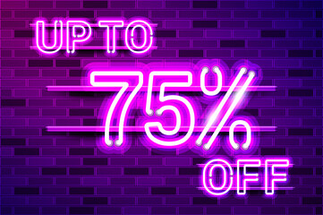 UP TO 75 percent OFF glowing purple neon lamp sign