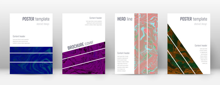 Abstract cover. Superb design template. Suminagash