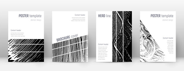 Cover page design template. Geometric brochure lay