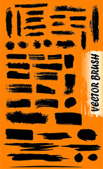 Vector brush set for any design. Can be used for making background, t-shirt, template, banner etc. 