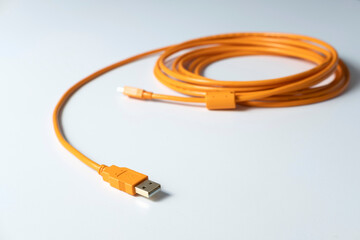 orange usb cable