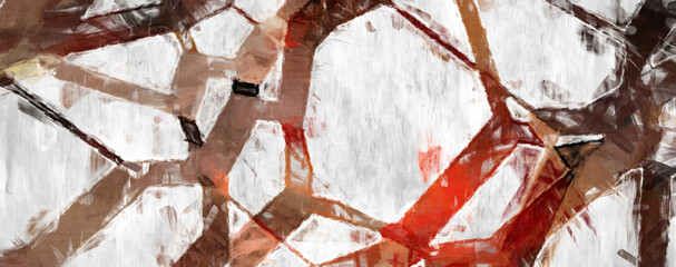 Rough brushstrokes on abstract background. Brush painting. Color strokes of paint. Unique wall art. Modern art on canvas. Colorful contemporary artwork.