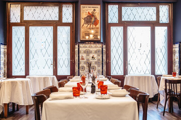 Long dining table