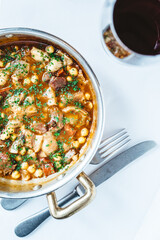 Pork head and leg stew