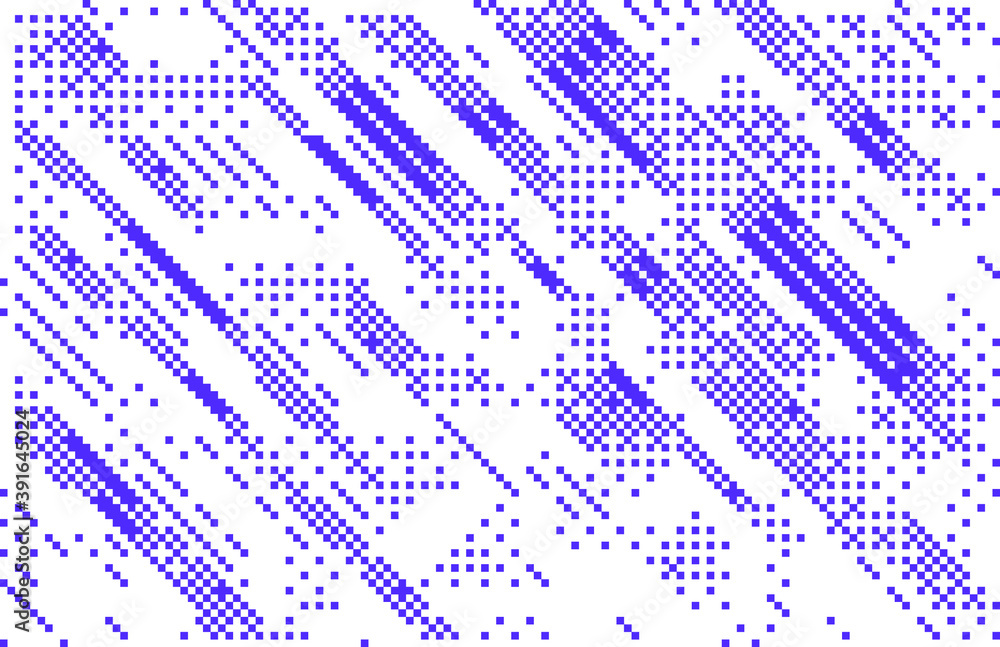 Aufkleber Simplex pixel noise seamless vector pattern. Conceptual illustration of steganography.
