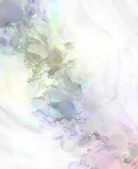 Soft watercolor wallpaper. Artistic painting with softly brushed colors. Pastel colors dabbed background. Painted abstract wall art.