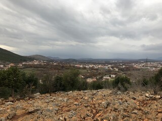 view of the mountains