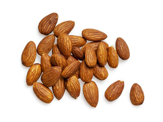 Clean isolated almond on white background for scene generator