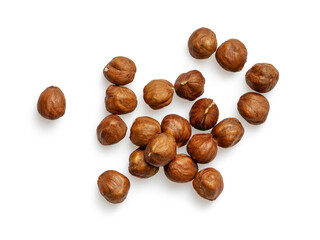 Clean isolated hazelnut on white background for scene creator