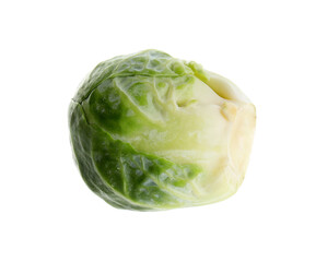 Fototapeta na wymiar Fresh tasty Brussels sprout isolated on white