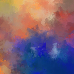 Strokes of paint. 2D Illustration. Brushed Painted Abstract Background. Brush stroked painting. Modern art.