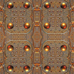 abstract patterns of gold and silver.seamless background image.3d rendering, 3d illustration.