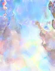 Obraz premium Watercolor strokes on surface. Artistic background image. Abstract painting on canvas. Brushstrokes. Contemporary art. Colorful texture of hand made artwork. Modern painting.