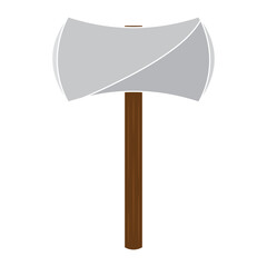 Isolated ax medieval gun war icon- Vector