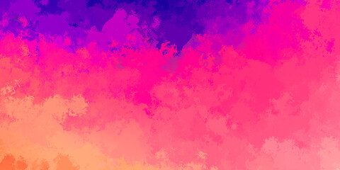 Painted artistic creation. Brushed vibrant wallpaper. Unique and creative illustration. Abstract background of colorful brush strokes.