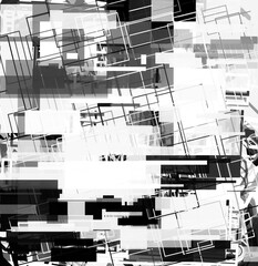 Abstract modern stripes lines white and gray background. Black angular lines.