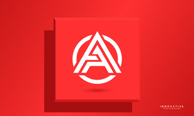 Alphabet AA vector logo design template, Graphic designer studio Concept.