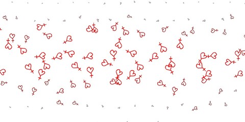 Light Red vector template with businesswoman signs.